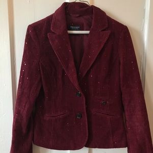 Velvet sequined party jacket